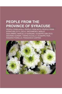 People from the Province of Syracuse