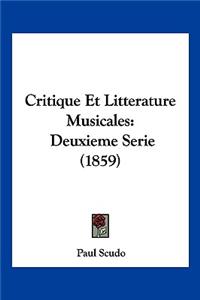 Critique Et Litterature Musicales