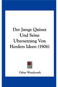 Der Junge Quinet Und Seine Ubersetzung Von Herders Ideen (1906)