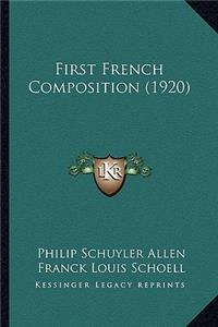 First French Composition (1920)