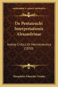 De Pentateuchi Interpretationis Alexandrinae
