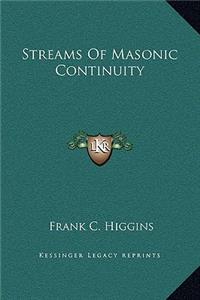 Streams Of Masonic Continuity