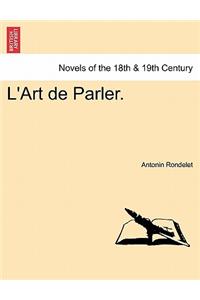 L'Art de Parler.