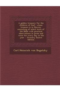 A Golden Treasury for the Children of God