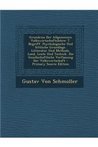 Grundriss Der Allgemeinen Volkswirtschaftslehre