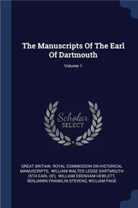Manuscripts Of The Earl Of Dartmouth; Volume 1