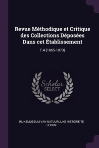 Revue Méthodique et Critique des Collections Déposées Dans cet Établissement: T.4 (1865-1873)