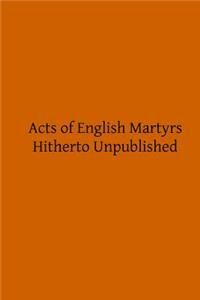 Acts of English Martyrs