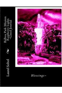 Balboa Park Mission Raspberry Lights Lined Journal