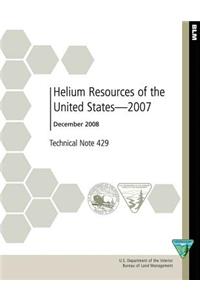Helium Resources of the United States- 2007
