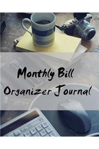 Monthly Bill Organizer Journal