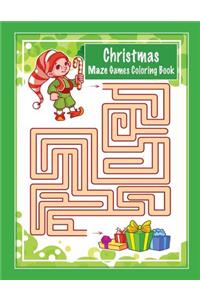 Christmas Maze Games Coloring Book