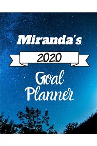 Miranda's 2020 Goal Planner: 2020 New Year Planner Goal Journal Gift for Miranda / Notebook / Diary / Unique Greeting Card Alternative