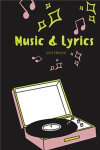 Music & Lyrics Notebook