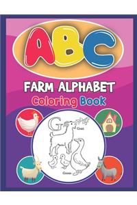 ABC Farm Alphabet Coloring Book