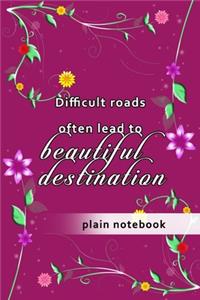 Blank Plain Notebook