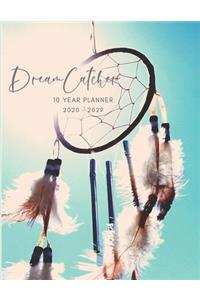 2020-2029 10 Ten Year Planner Monthly Calendar Dreamcatcher Goals Agenda Schedule Organizer