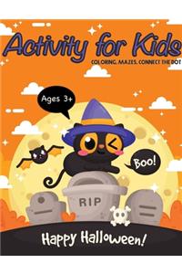 Happy Halloween! Activity Book For Kids