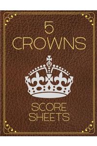 5 Crowns Score Sheets