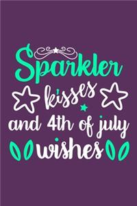 Sparkler Kisses And 4th Of July Wishes