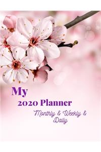 My 2020 Planner Monthly & Weekly & Daily