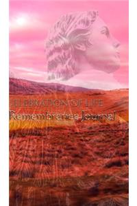 Angel landscape Themed celebration of life remembrance Blank Journal