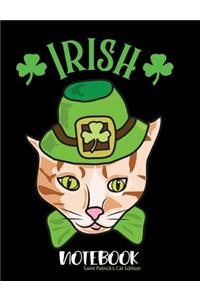 Irish Notebook Saint Patrick's Cat Edition