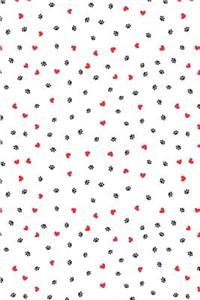 Cat Pattern - Small Paws and Hearts