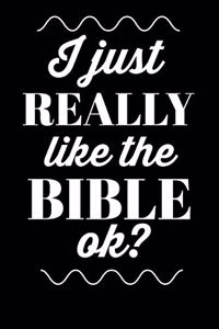 I Just Really Like the Bible Ok?
