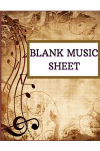 Blank Music Sheet