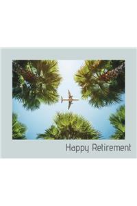Happy Retirement Guest Book ( Landscape Hardcover )