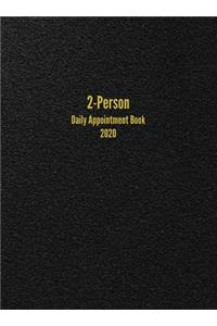 2-Person Daily Appointment Book 2020