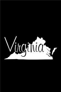 Virginia - Black Lined Notebook with Margins