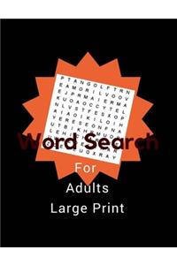 Word Search For Adults Large Print