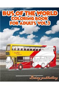 Bus Of The World Coloring book for Adults vol.3