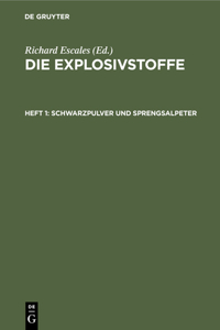 Schwarzpulver Und Sprengsalpeter