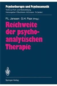 Reichweite Der Psychoanalytischen Therapie