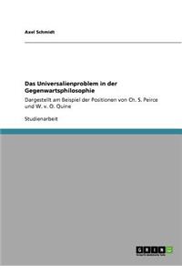 Universalienproblem in der Gegenwartsphilosophie