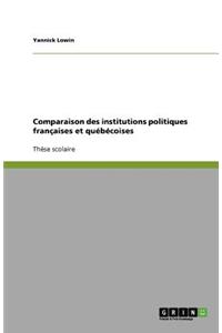 Comparaison des institutions politiques françaises et québécoises