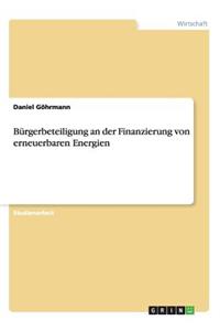 Bürgerbeteiligung an der Finanzierung von erneuerbaren Energien