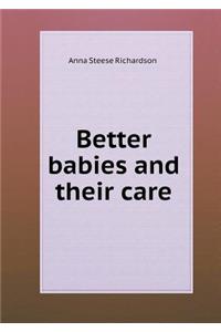 Better babies and their care
