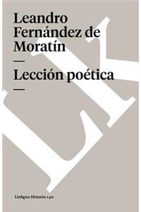 Lección poética