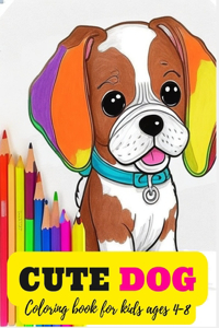 Dog Coloring Book for Kids Ages 4-8
