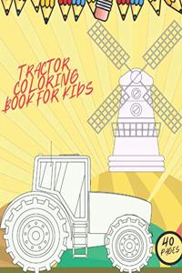 Tractor Coloring Book For Kids