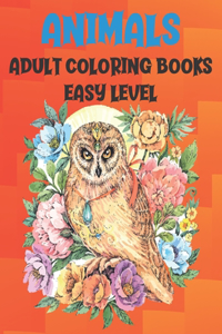 Adult Coloring Books - Animals - Easy Level