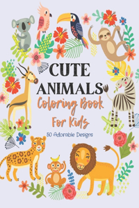 Cute Animals Coloring Book For Kids