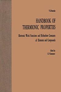 Handbook of Thermionic Properties