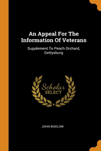 Appeal For The Information Of Veterans