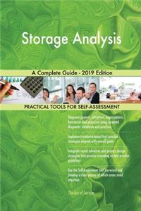 Storage Analysis A Complete Guide - 2019 Edition