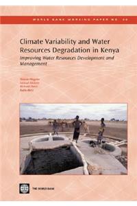Climate Variability and Water Resources Degradation in Kenya